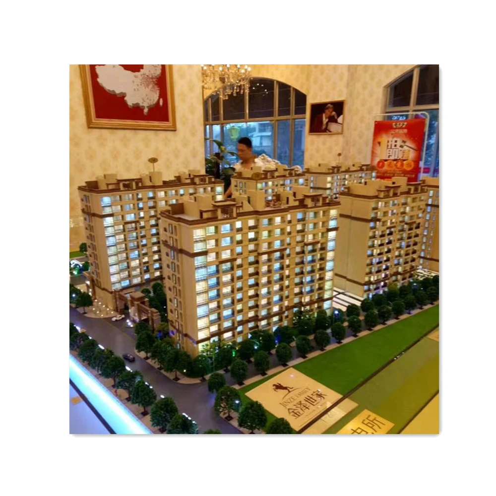 Latest Contemporary Scenery Model and land layout scale model for showing /making all kinds of customized building models
