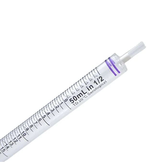 25ml Serological sterile pipettes Extra volume serological pipette E-beam Medical grade PS serological sterile pipettes