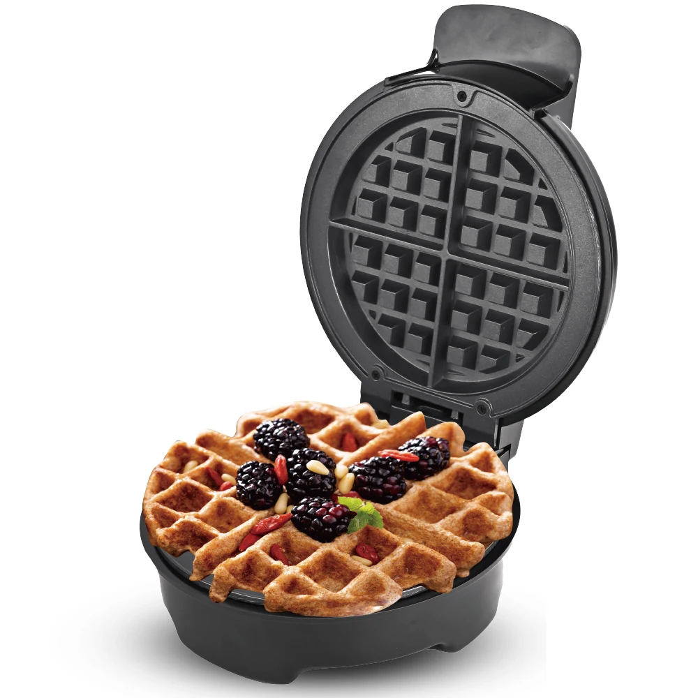 2023 Hot Selling Kitchen Appliances Round Non-stick Waffle Maker 1000W Sandwich Maker Nutritional Breakfast Maker