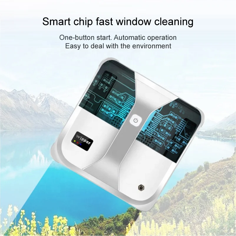 Electric Window cleaner robot cleaning robot with ultrasonic water spray smart route planing Built-in battery