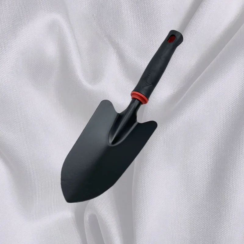 Iron shovel black handle anti slip gardening potted plant flower shovel field survival tool