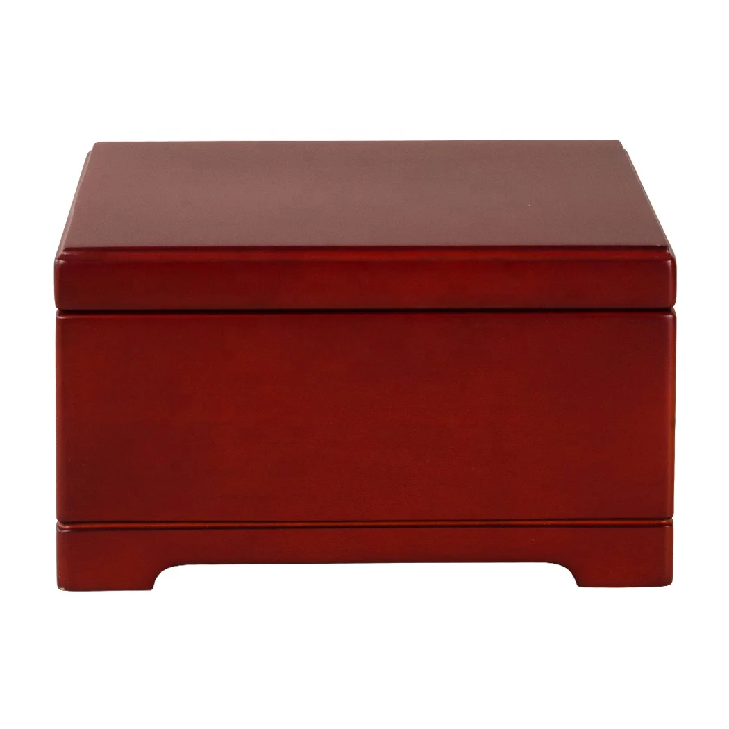 Factory Custom Cremation Funeral Solid Wood urns for human ashes adult