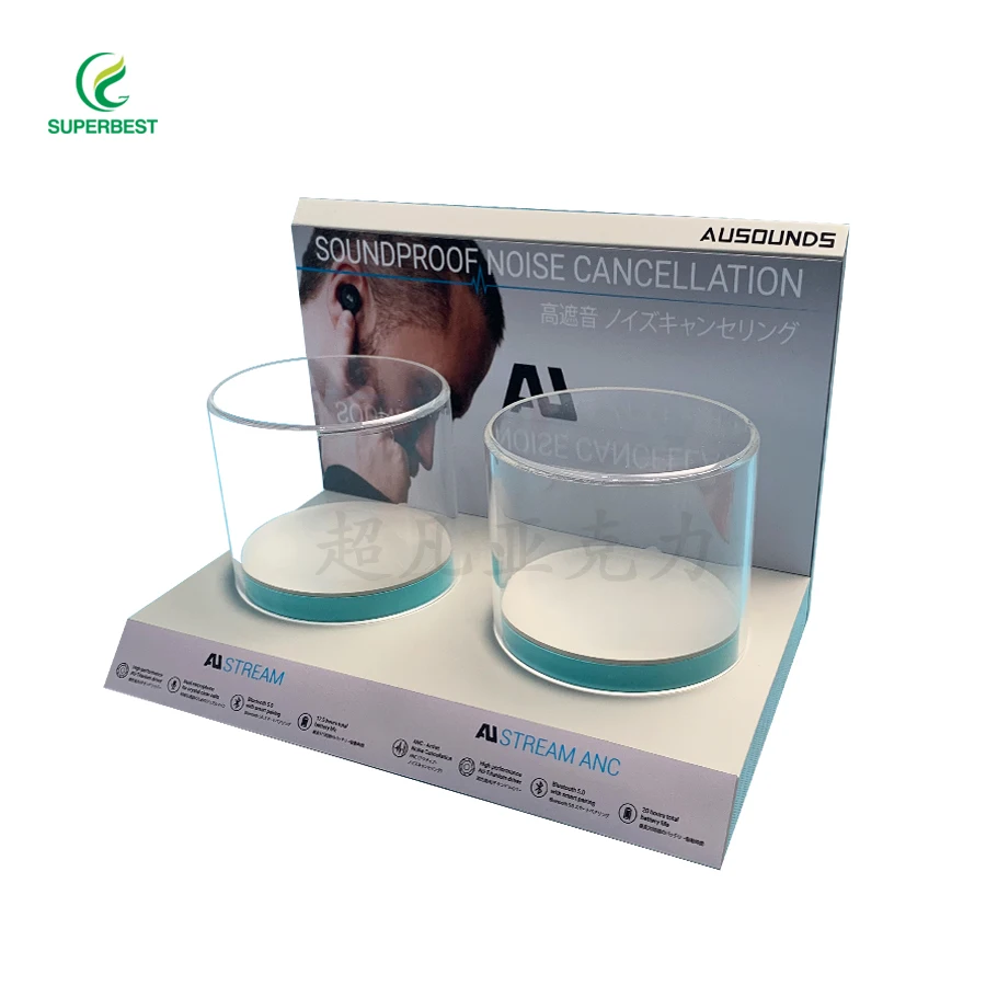 Hot Sale Factory Supply Custom Acrylic Earphone and Headphone Display