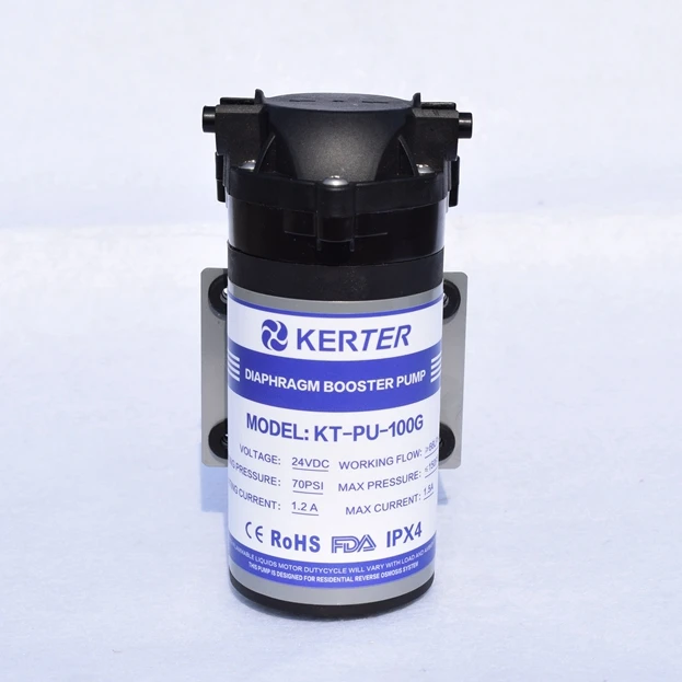 China factory direct sale ro water booster pump 100GPD DC24V for household reverse osmosis system water purifier