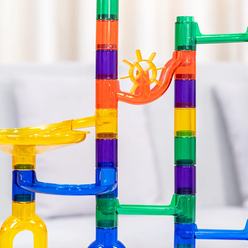 
Pretty Coast 122 PCS Educational toys Marble Run Race Game Track Marble Game For Kids Game 