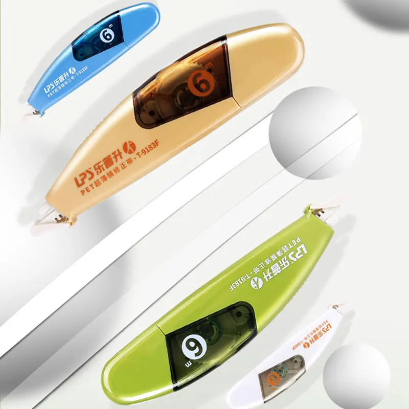 Custom Print Stationery Correction Supplies Error Cover Film Pen Type Replaceable Correction Tape