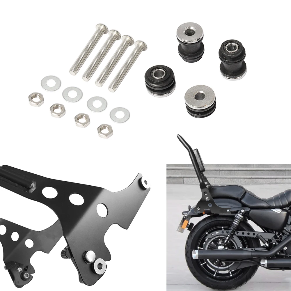 Motorcycle Docking Hardware Kit Sissy Bar Backrest Docking Hardware Bolt Kit For Sportster Xl1200 Xl883 2004-2016 05 06 07 08 09