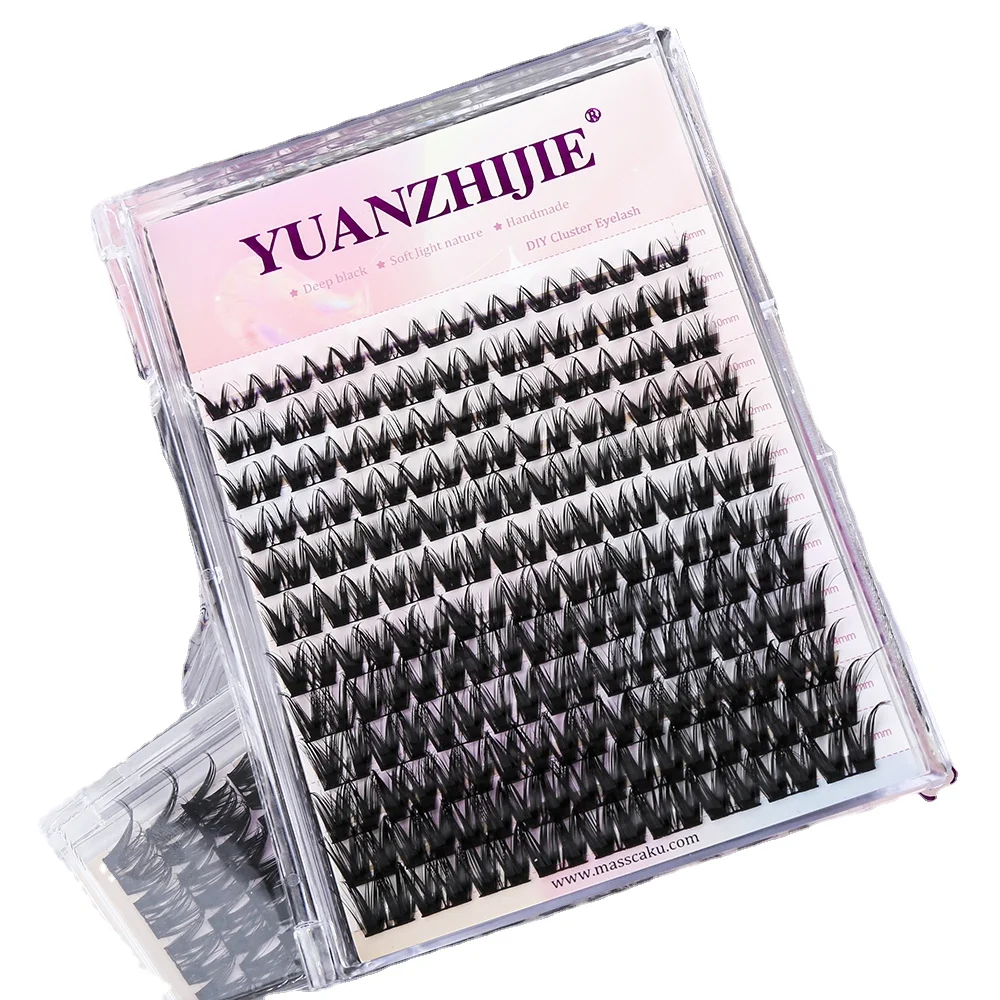 Factory Wholesale DIY Clusters Eyelash Extension Individual 30D/40D Volume Soft Natural Segmented Eyelash With Customize