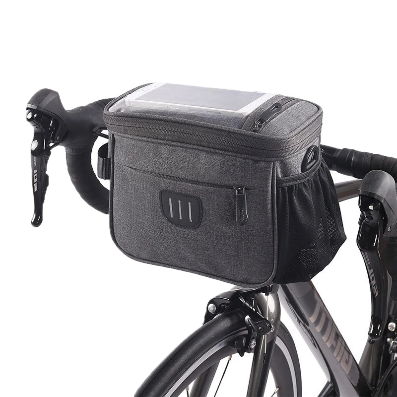 Outdoor Sports Cycling Equipment Reflective Mark Bicycle Pannier Front Tube Basket Waterproof Bike Handlebar Bag