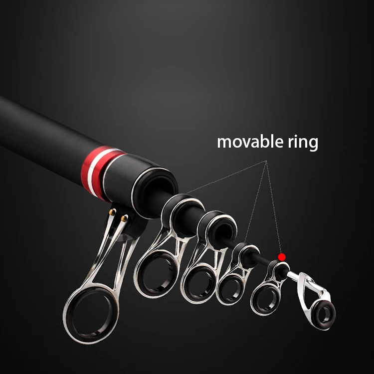 Saltwater Telescopic Fishing Rods High Carbon Guide Ring Rods Fishing