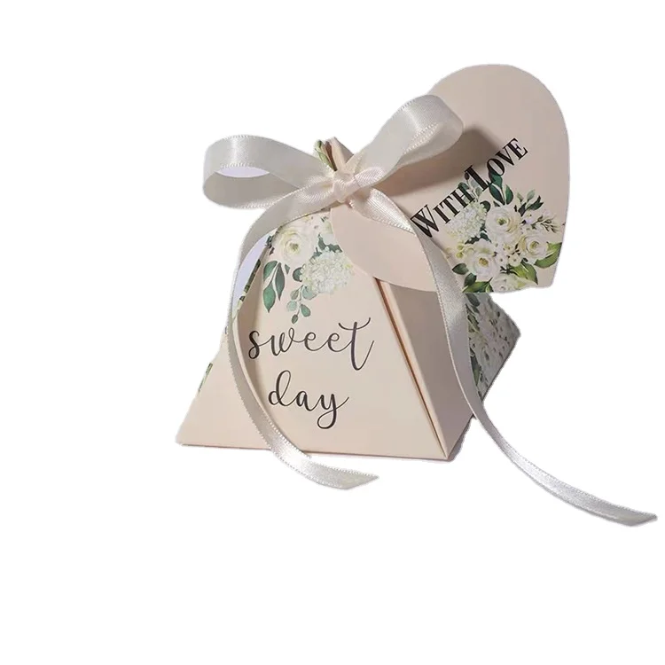 Floral folding box food chocolate paper box Wholesale High quality Creative Ornament Candy wedding birthday Gift Box