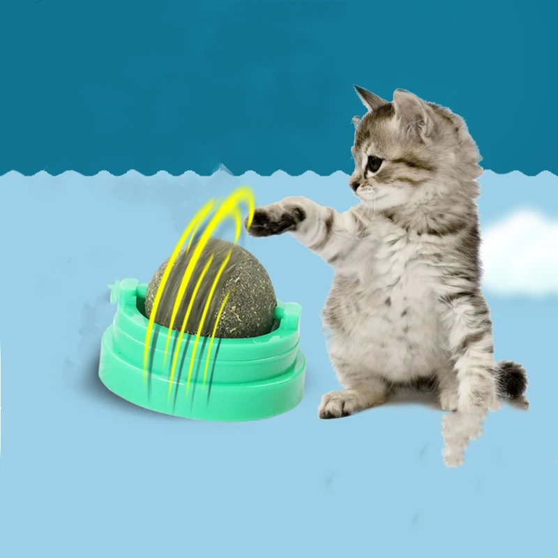 Мягкая игрушка для кошек креативная вращающаяся мята игрушки
