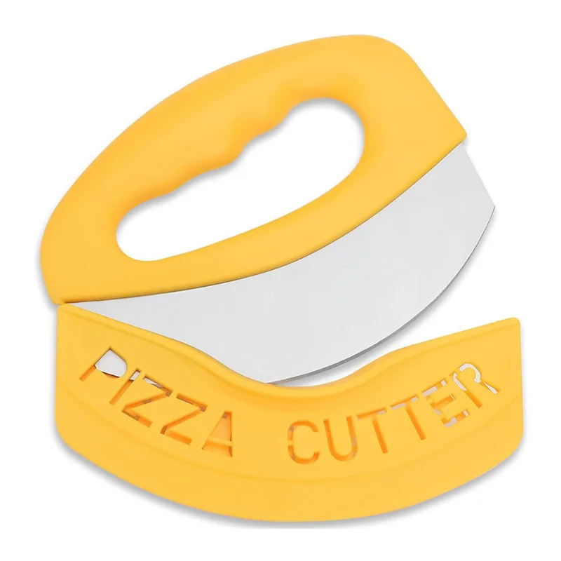 Stainless Steel Pizza Cutter With Protective Cover Pizza Knife