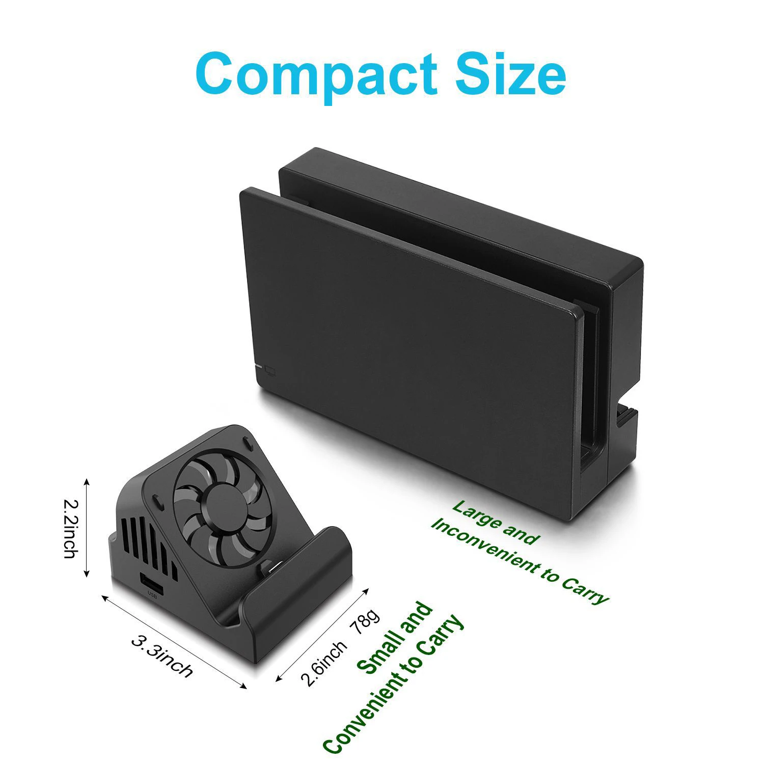 video converter HDMI projection screen cooling fan charger for Switch console switch multi-function charger