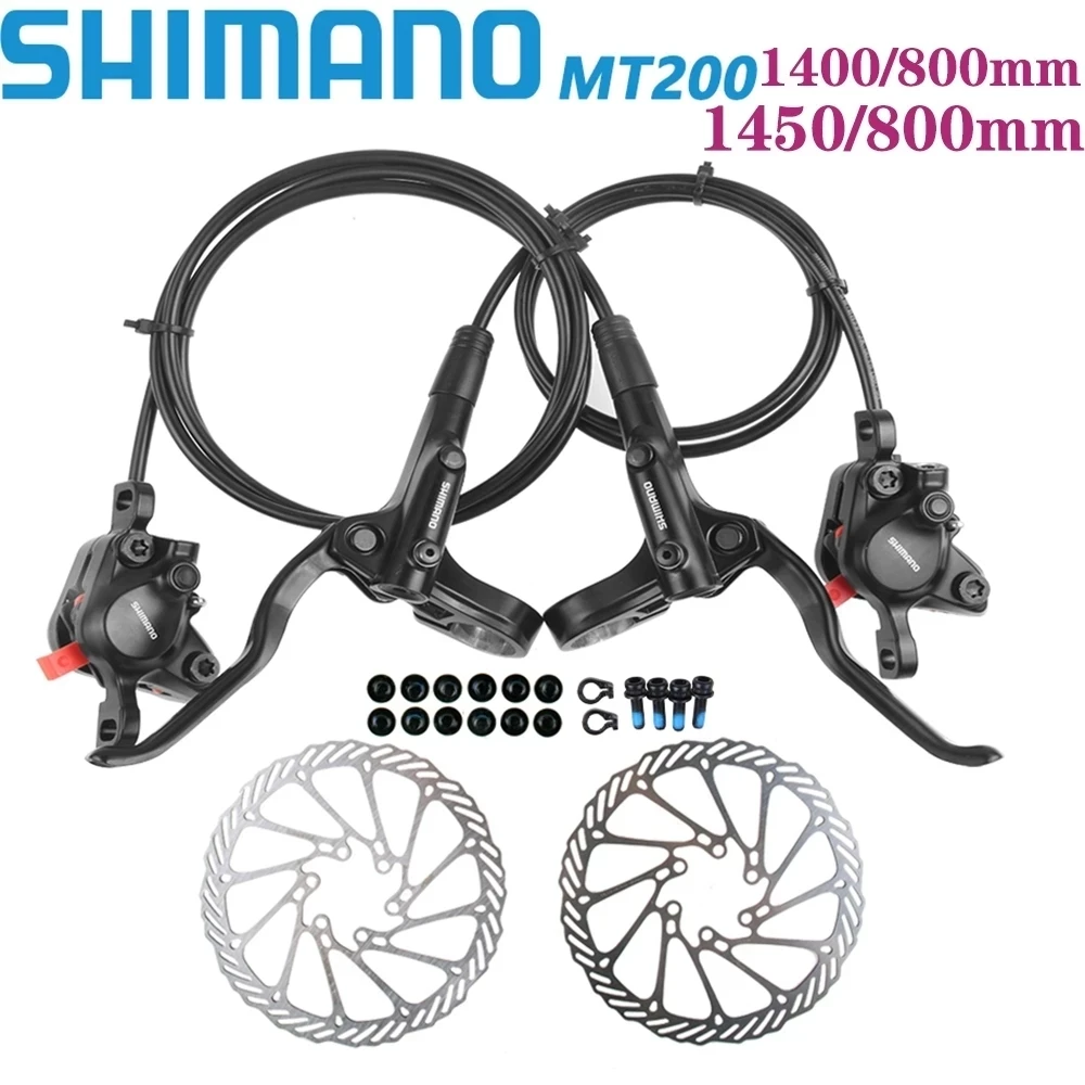 Shimano BR BL MT200 Bicycle MTB Bike Brake Hydraulic Disc Brake 750/800/1350/1450/1500mm Brake Customizable length bike part