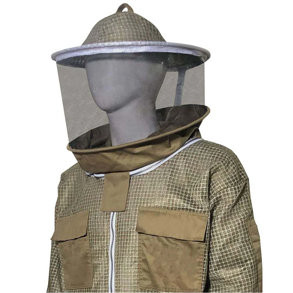 hot selling custom made beekeeping ventilated mesh 3 layer bee suit