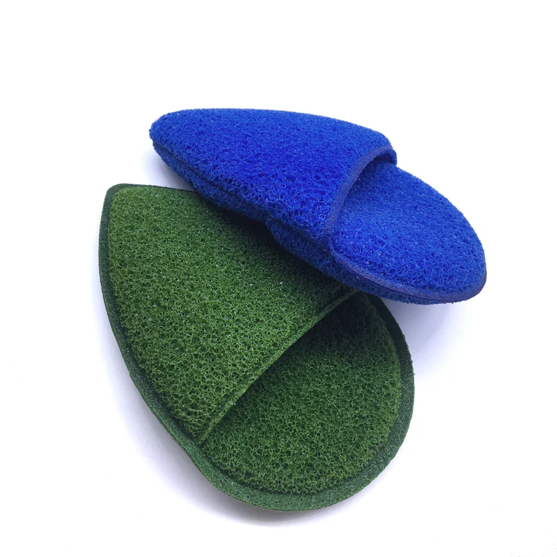 2020 New Arrivals waterdrop/slipper shaped Glove Magic Face Wash Cleansing Sponge makeup remover pad reusable