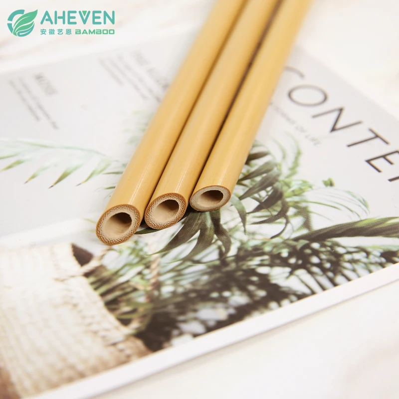High quality drinking bamboo straw in bar accessories
