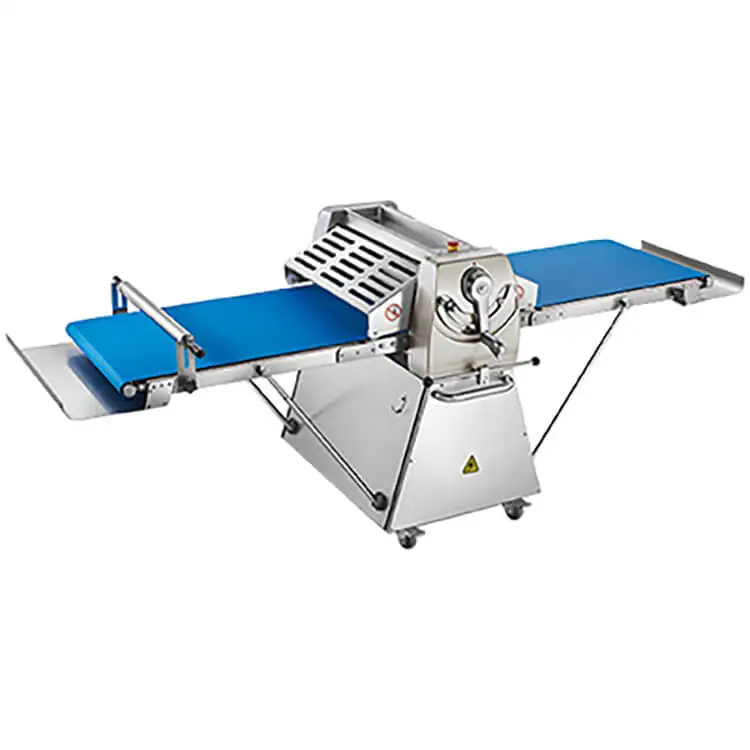 Machine Electric Stainless Steel Table Top Dough Cross Sheeter Dough Sheeter
