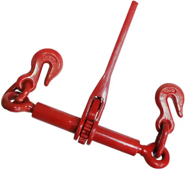 Red G80 Retchet Type Forged Chain Load Binder Drop Lashing