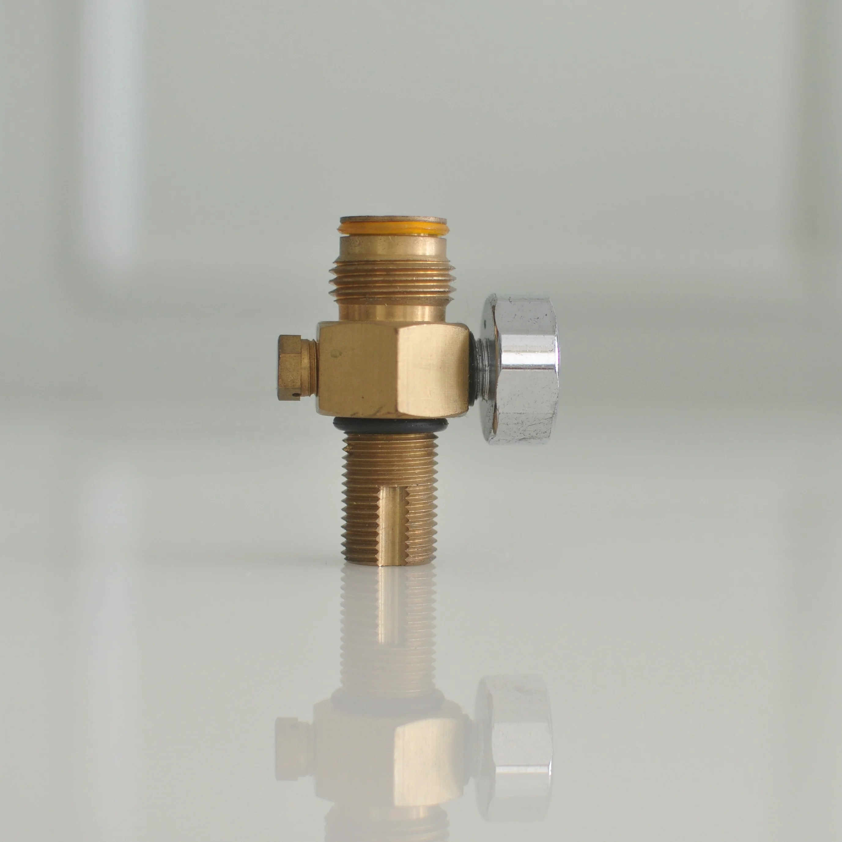 
pin valve mini valve with mini gauge for paintball co2 tank cylinder 