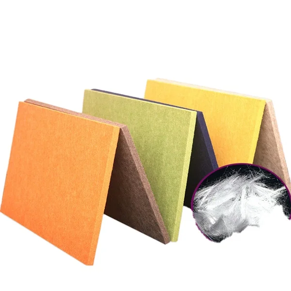 Manufacturers Acoustic Panels Felt Board Sound Fabric Polyester Wall Cladding Covering Soundproofing Fiber Sheet Soundproof
