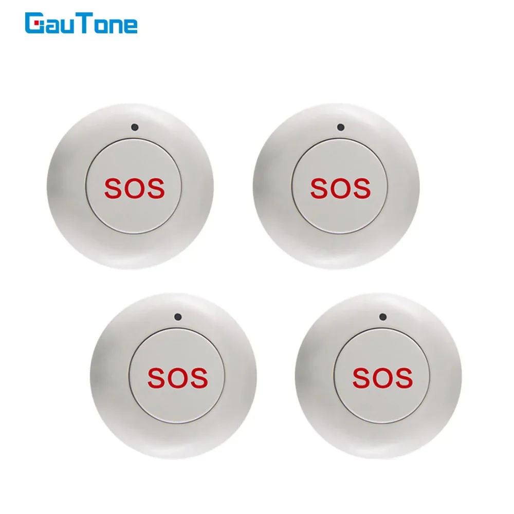 GauTone Wireless SOS Button Doorbell Panic Emergency 433MHz Home Burglar Alarm System
