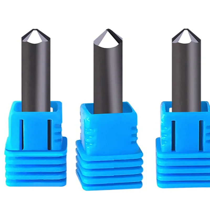 Ark 6 Edge CNC Router End Mill Diamond PCD Cutter Tools Stone Hard Granite Cutting Engraving Bits
