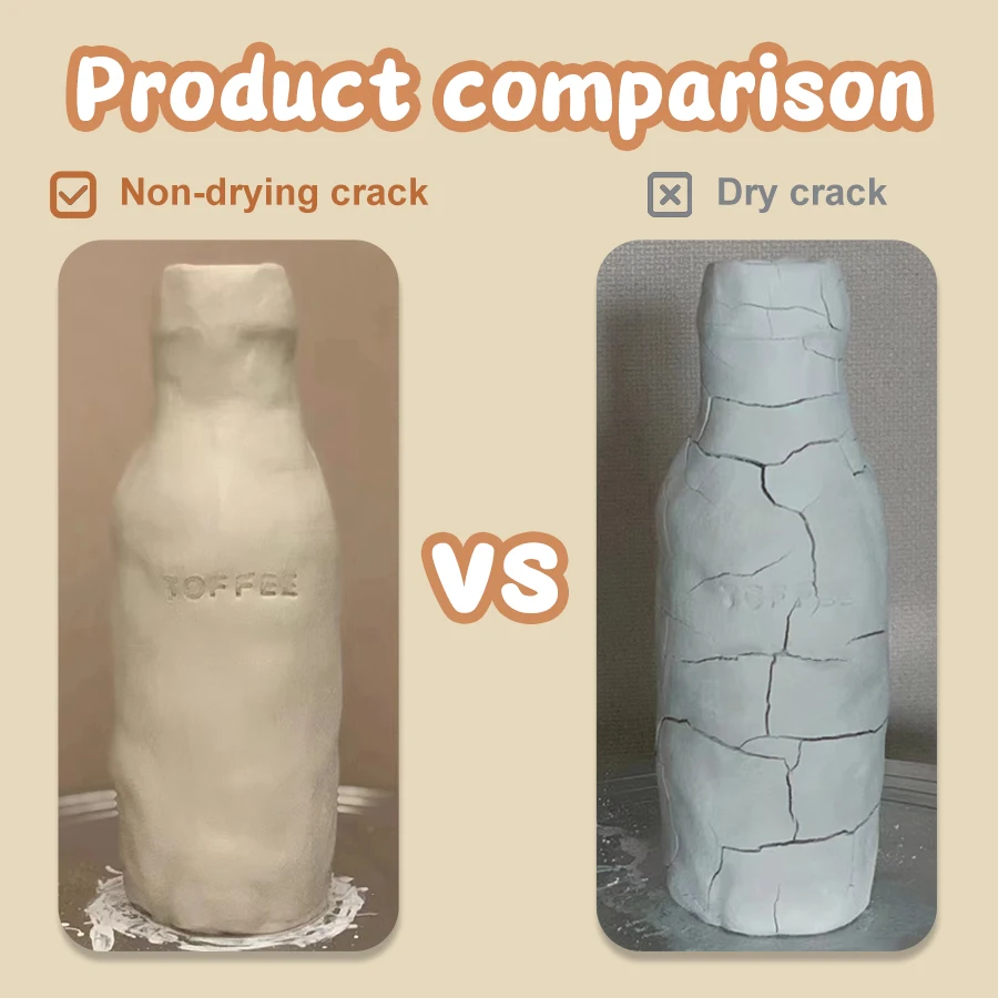 High Quality Handmade Material Vacuum Packing Clay Modeling Polymer Air Dry Clay
