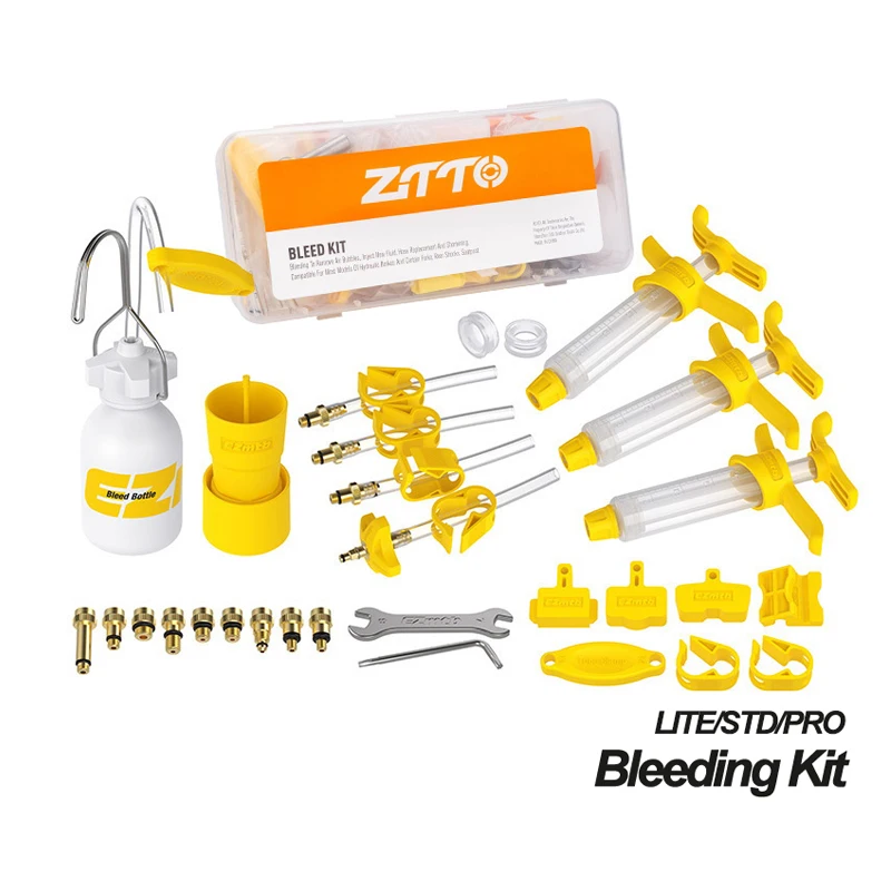 ZTTO Universal Bicycle Hydraulic Disc Brake Bleed Kit Tool Set MTB Road Bike Brake Repair Tool For BH59 BH90 Avid Guide Brakes