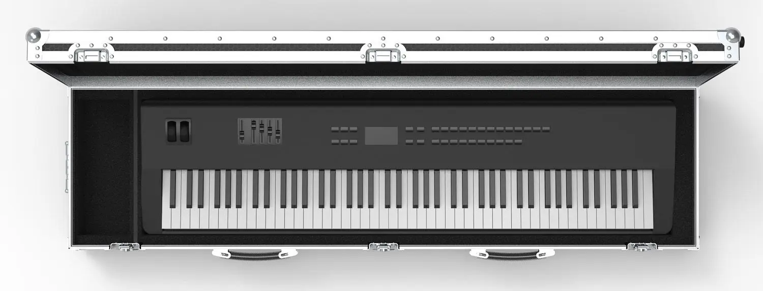 High quality Aluminium Piano Flight Case for digital piano Keyboard Rolling Piano Road Case