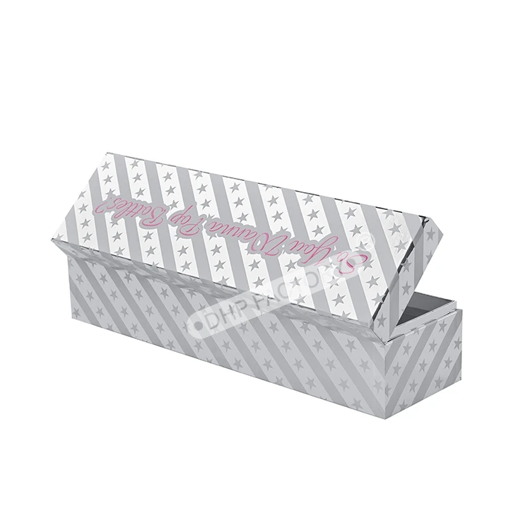 Customized Logo Luxury Silver Foil Embossing XL Wine Whiskey Brandy Magnetic Rigid Paper Boxes Packaging With EVA Velvet