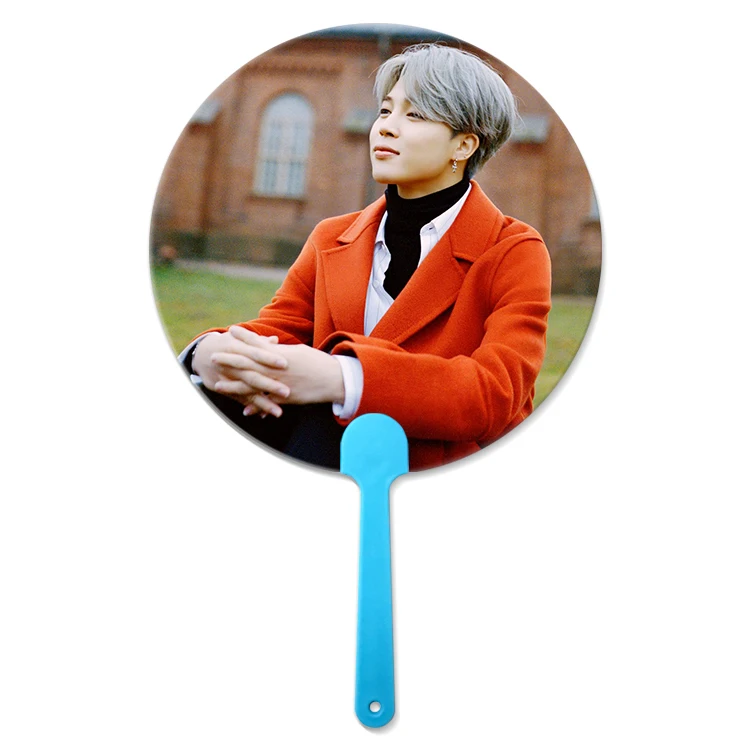 16x17cm Flip &3D lenticular handfan for Korea Star Promotional 3D Hand Fan For Korea Celebrity