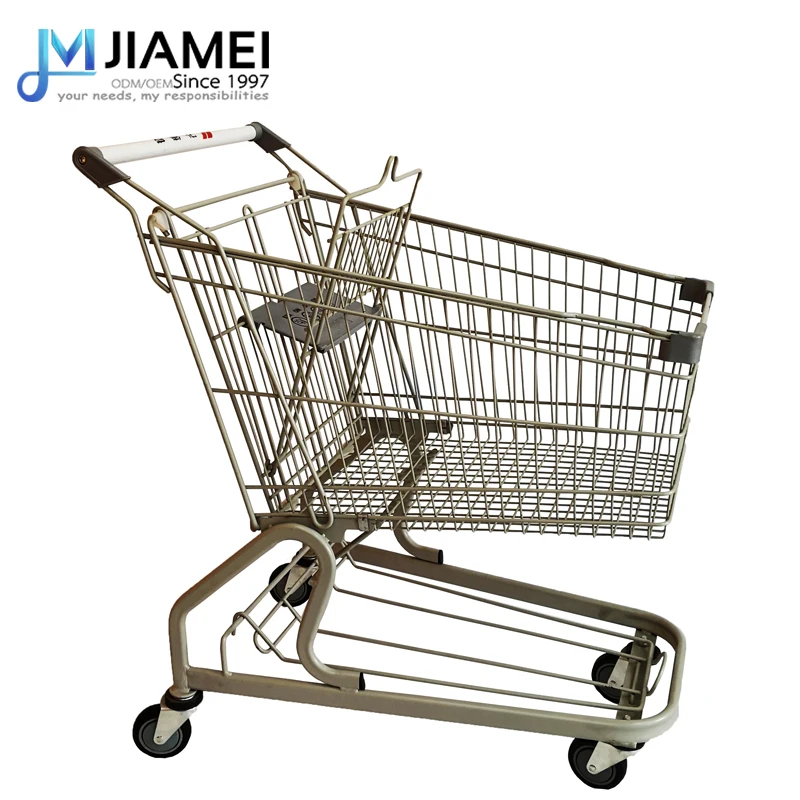JIAMEI большая Тележка для покупок лидер продаж высококачественная металлическая тележка супермаркетов