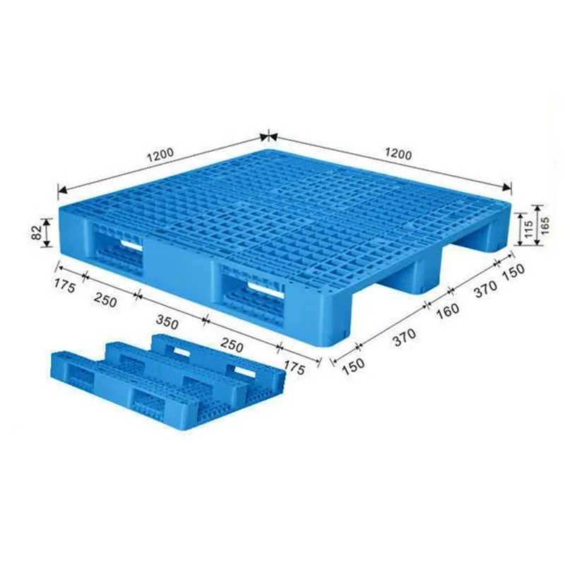 Hdpe Heavy Duty Euro Reinforced Flat Feet Plastic Rack Recycled Plastic Pallet For Asrs System