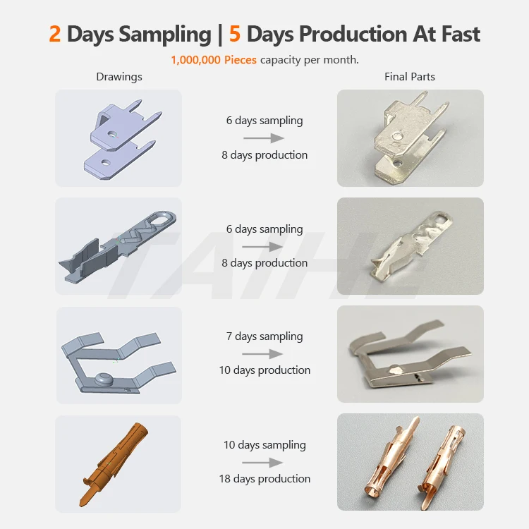 Customizing Precision Stamping Brass Copper Electrical Electronics Battery Flat Leaf Contact Springs To SMT SMD PCB