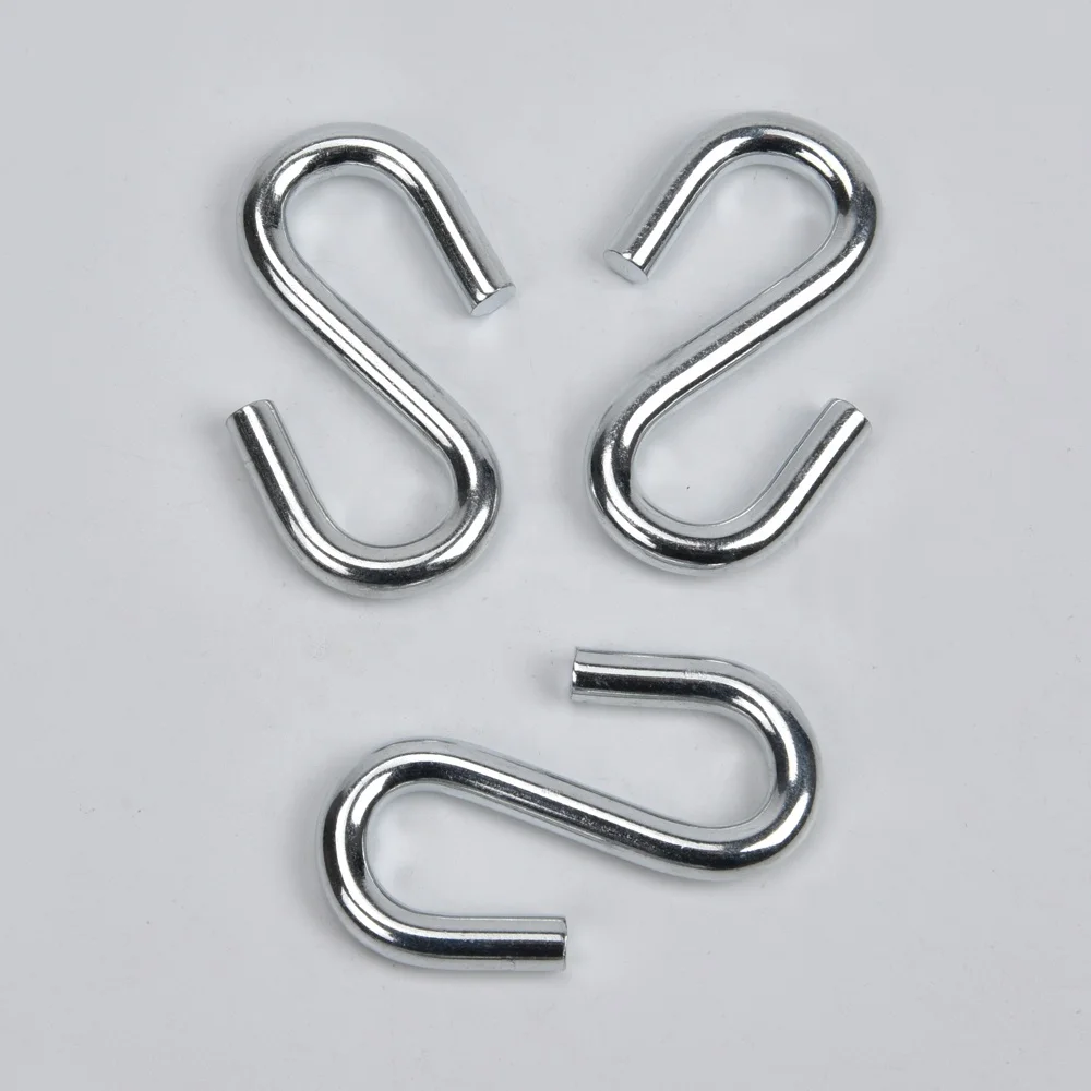 SH875  8mm zinc plated carbon steel S wire hook