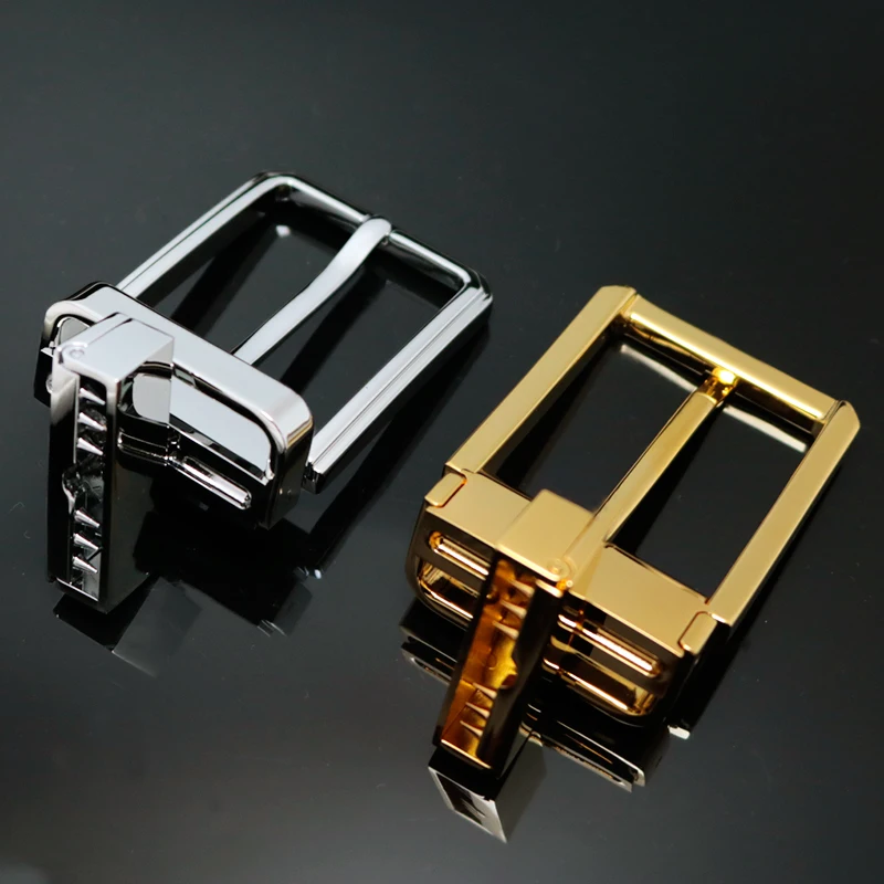 Пряжка для ремня под заказ от производителя, высококачественный мужской ремень с вакуумным покрытием, двусторонняя пряжка для ремня из цинкового сплава