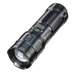 3500 Lumens P70 LED Aluminum Long Range Flashlight 40W Super Bright Rechargeable Handheld Light Multi Tool Flashlight for Hikes