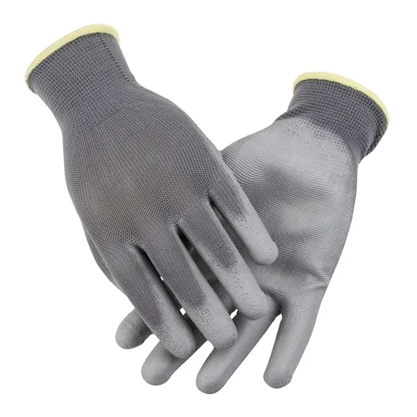 pu coated nylon fabric general purpose anti cut premium industrial construction gloves for gardening workers