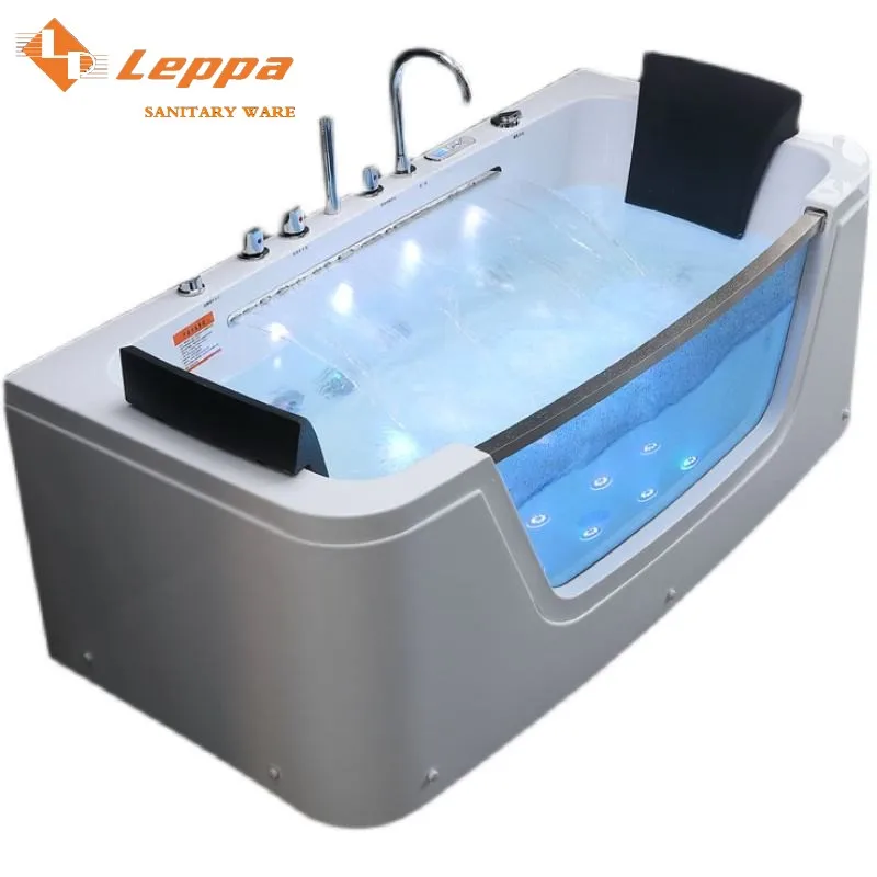 Modern Indoor Rectangle Freestanding whirlpool Bathtubs & Whirlpools Waterfall Acrylic Bathtub Bathroom Tubs