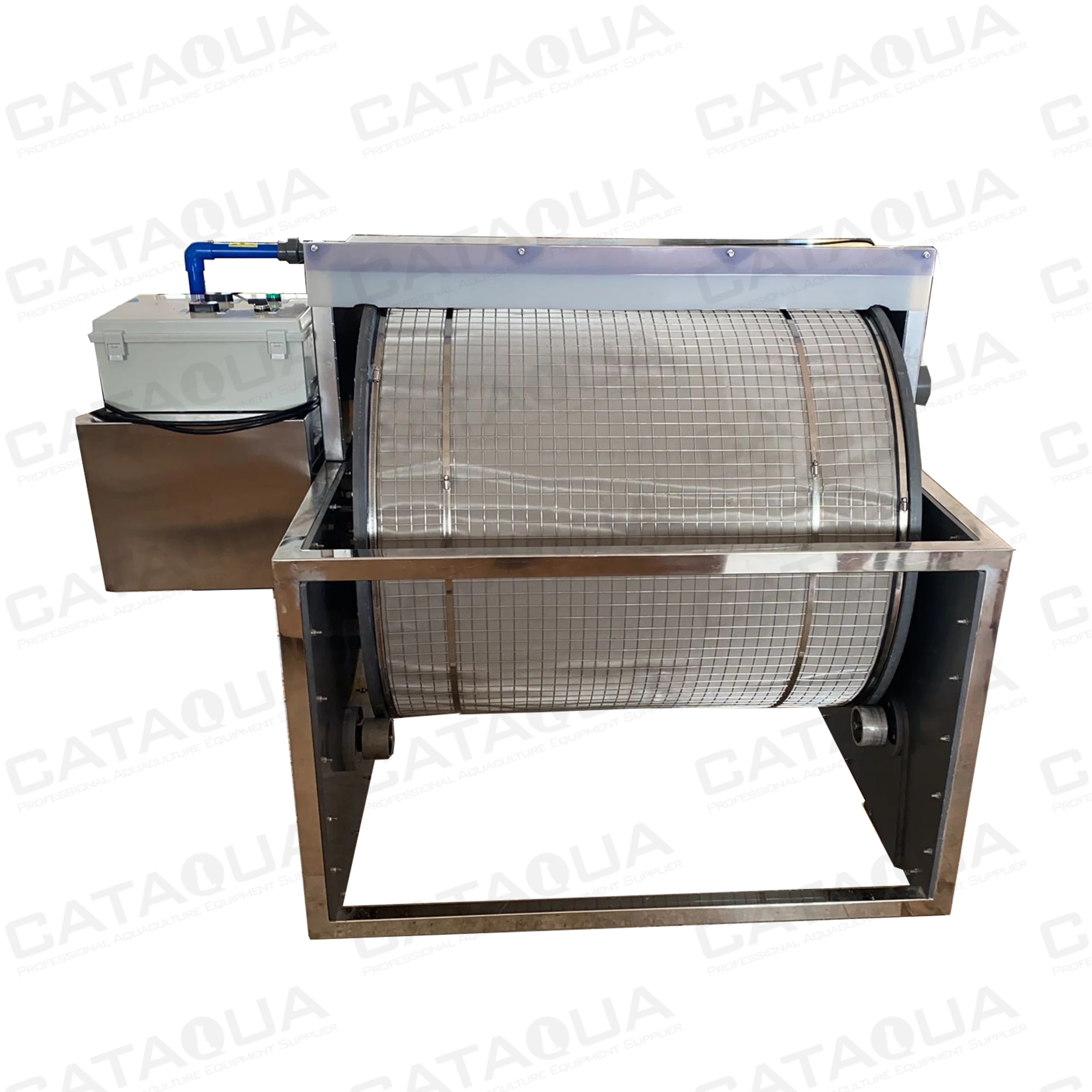 CATAQUA настроить Koi Комби нержавеющая сталь вращающийся Барабанный Фильтр пруд самоочищающийся