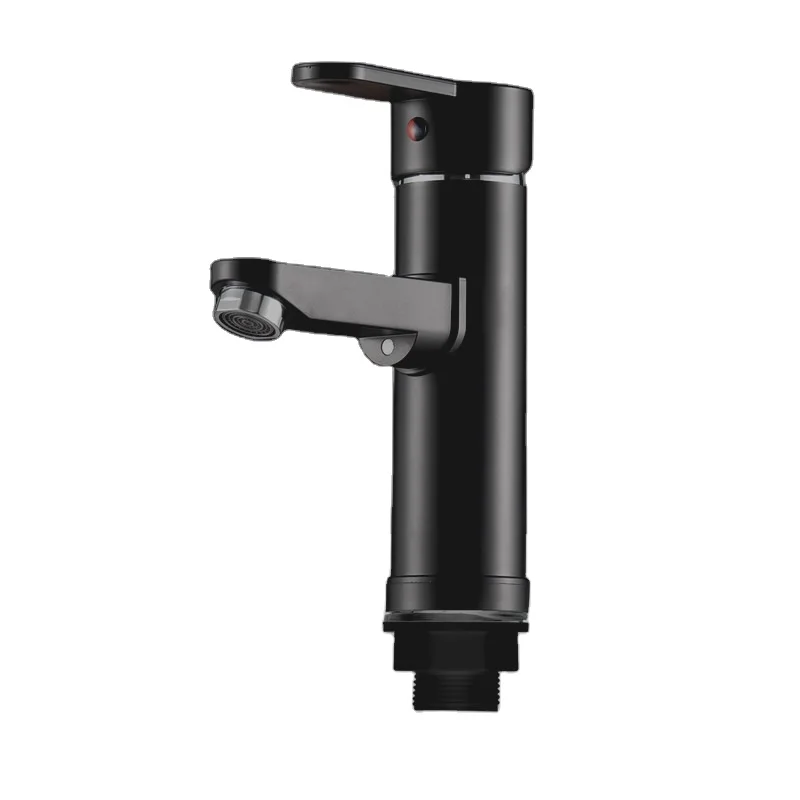 Черный цвет бортике POM кран для горячей и холодной воды пластик смешанный раковины водопроводный