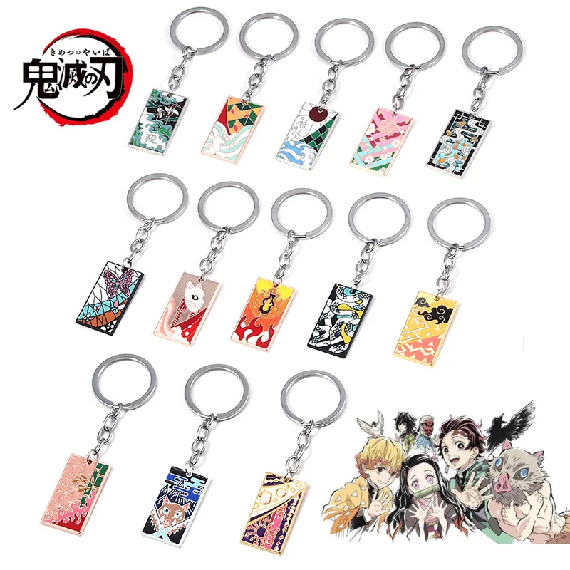 Wholesale 15 Styles Anime Demon Slayer Kamado Tanjirou Metal  Keychain