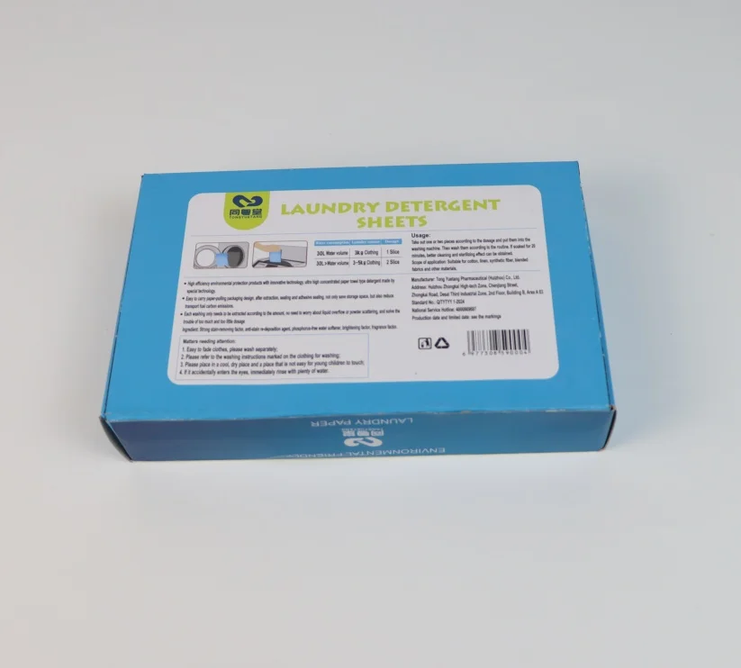 Eco friendly Soluble fast dissolving washing powder paper biodegradable laundry detergent sheets for kids and underwear