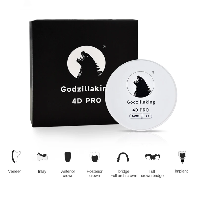 Zirconia Blocks Dental Lab Zirconia Teeth Aesthetic Natural Gradient 4D Pro Multilayer Pre-Colored Dental Lab Zirconia Blocks