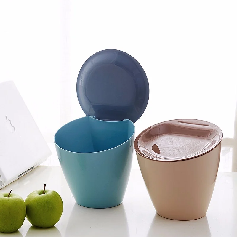 Plastic eco friendly Durable mini waste bin desktop paper storage garbage bin trash can