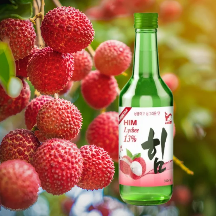 High Quality 360ml Soju from Korea Fruit-Flavored and Refreshing ISO Certified Bottle Packaging Manufactured in Vietnam