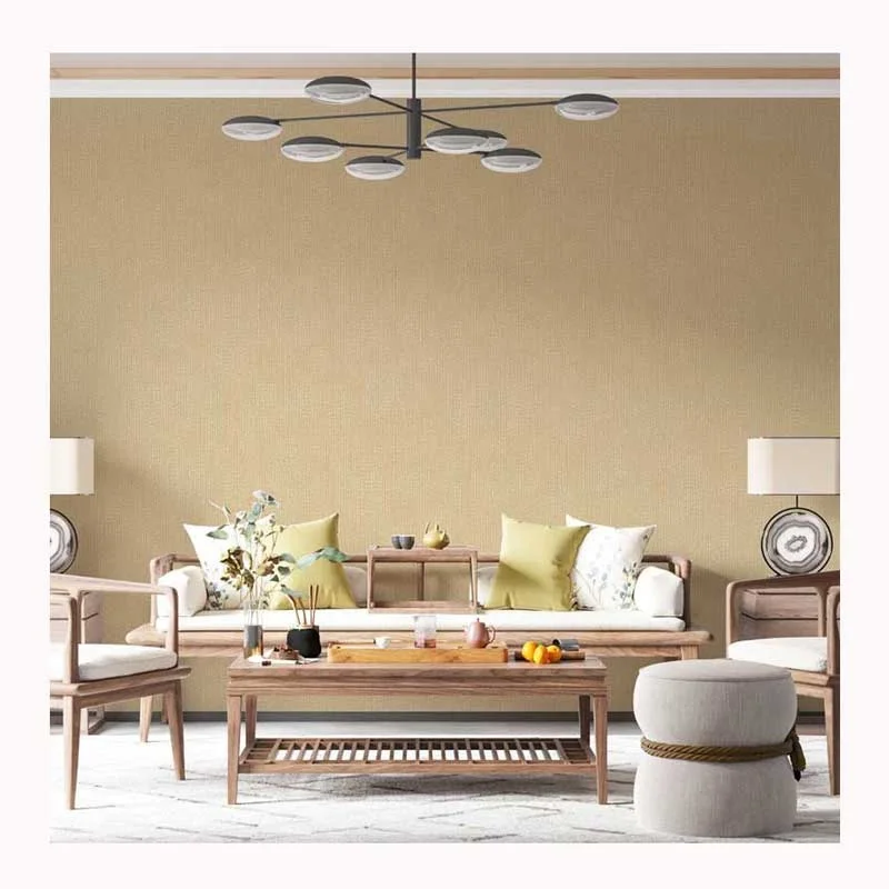 High Quality Solid Colour Office Decoration PVC Wallpaper Hotel Wall Paper