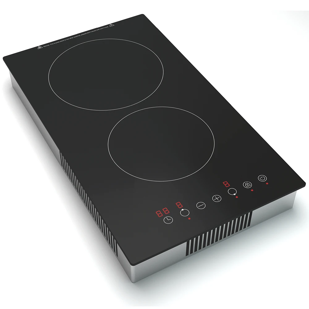 7000W High-Power Dua-Head Commercial Induction Cooker Household Flat Concave Desktop Induction Cooker